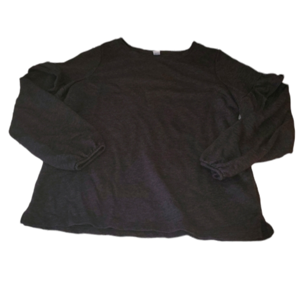 Old Navy Black Ruffled Top - Picture 2 of 9